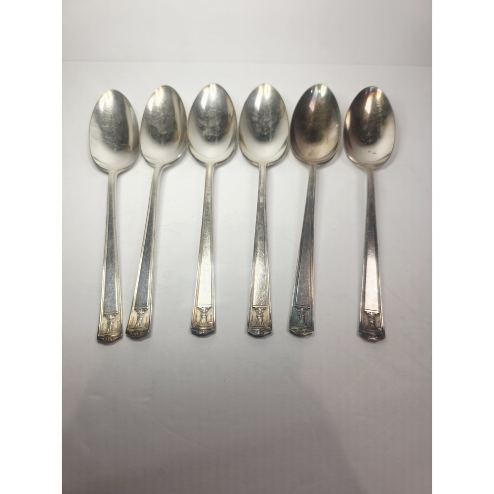 1923 Century Silver plate International Silver Holmes & Edwards 6 Spoons